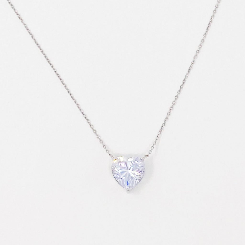 Absolute Beauty Sterling Silver Heart Necklace