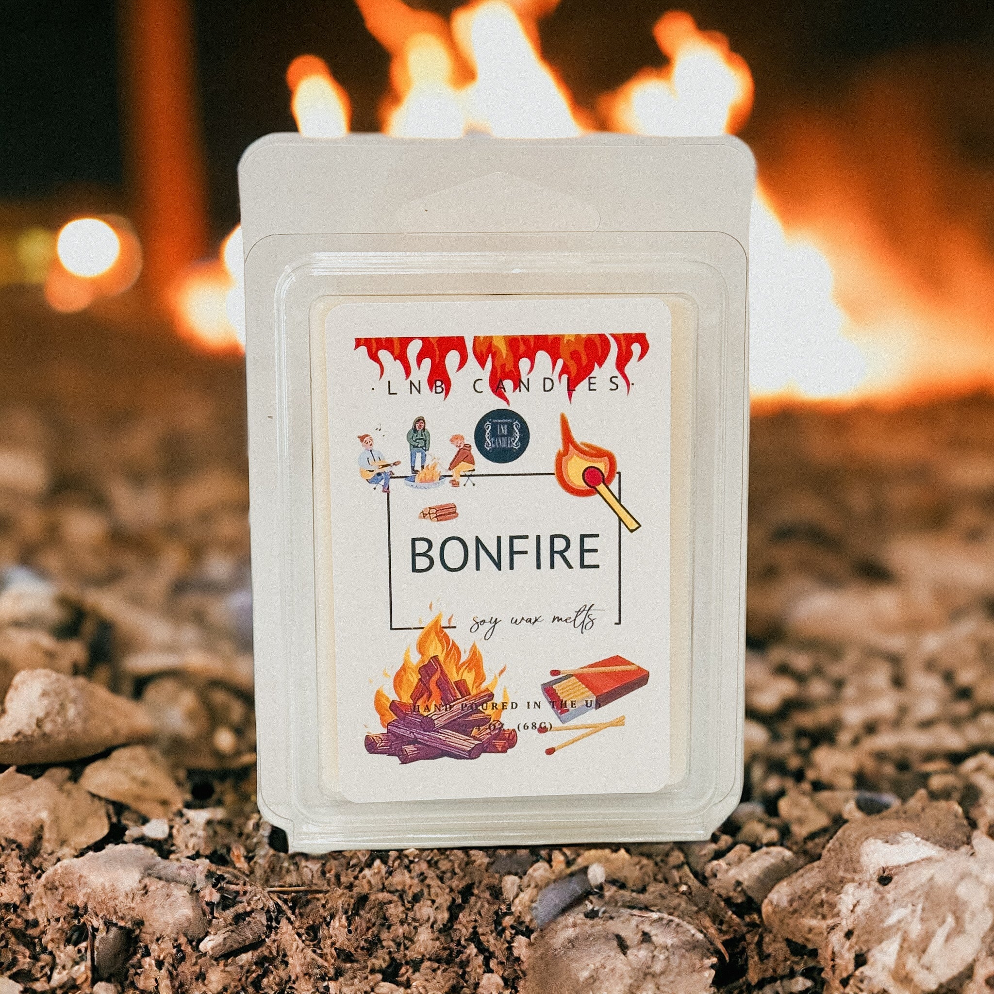Bonfire Campfire Scent Wax Melts 3 PACK