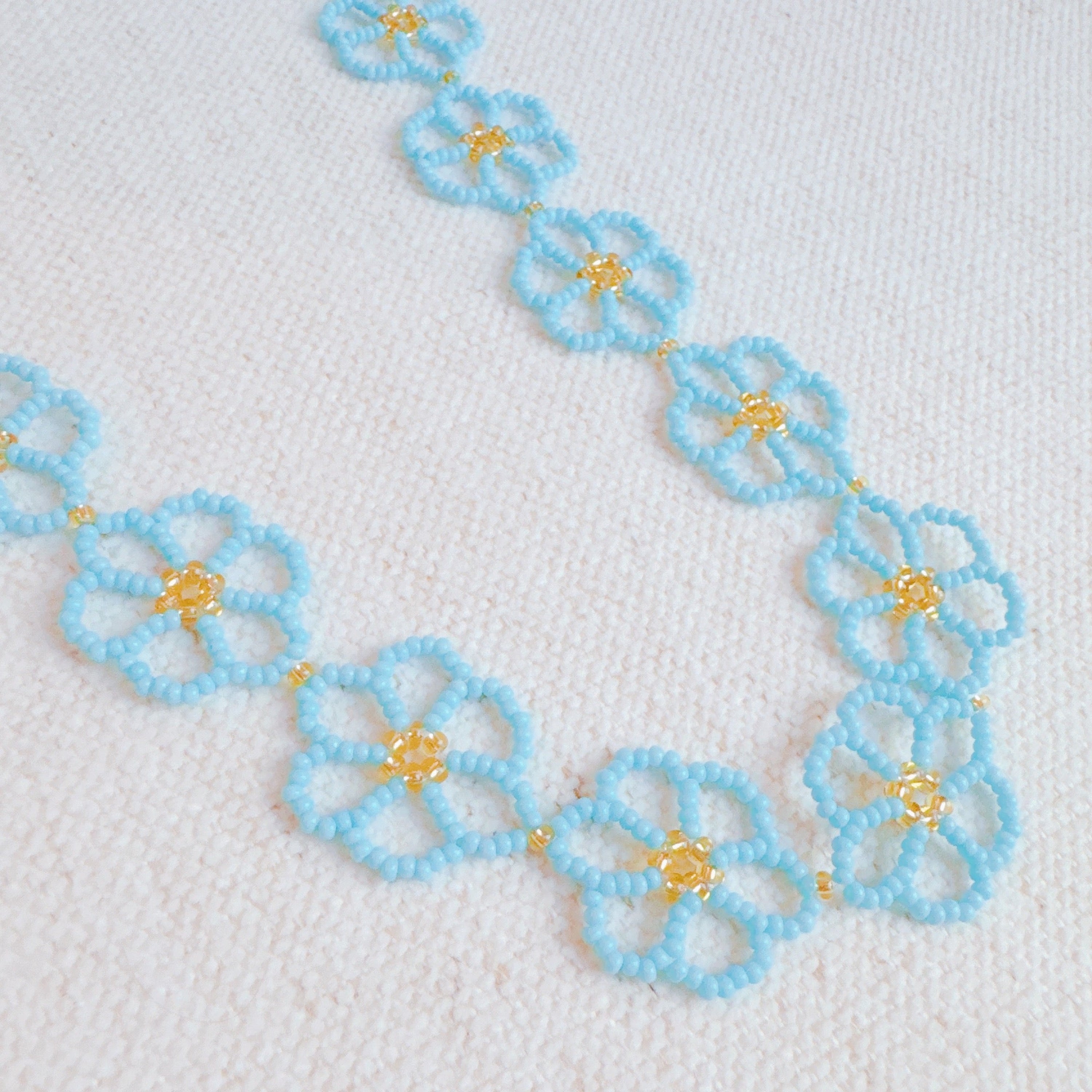 Beaded Flower Necklace