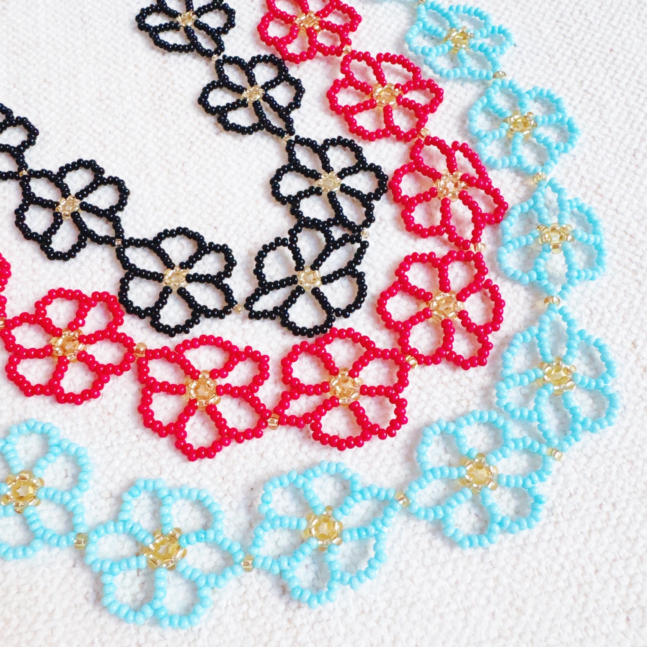 Beaded Flower Necklace