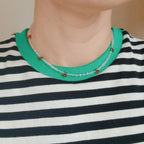 Cherry Dotty Beaded Necklace