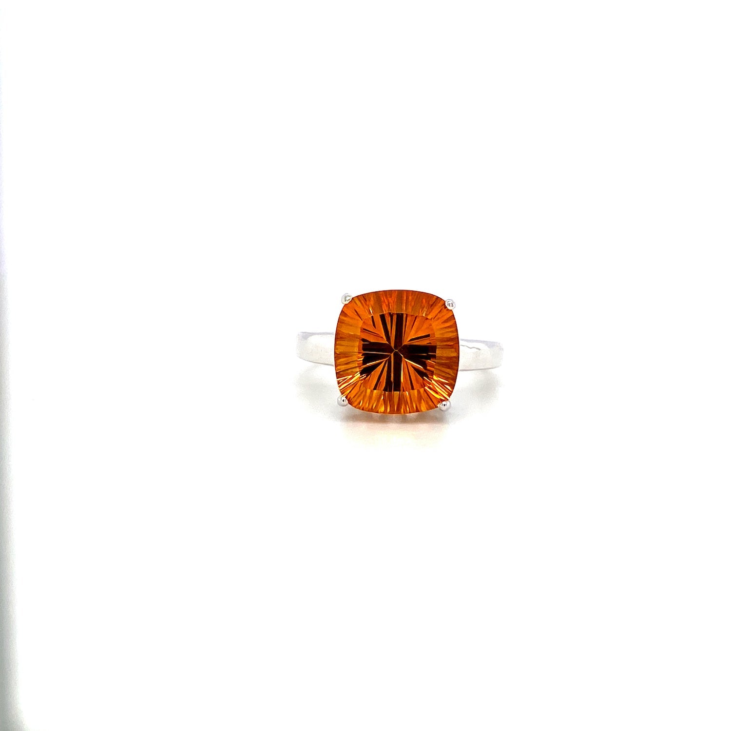 Citrine Ring in 18K White Gold - KGR 12334