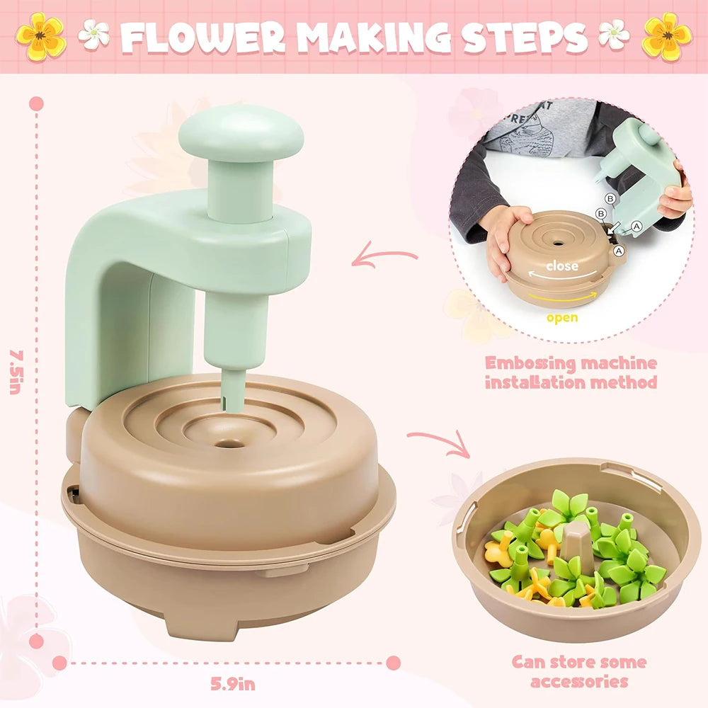 BloomCraft™ Flower Kit 🌸 — Press, Create & Play