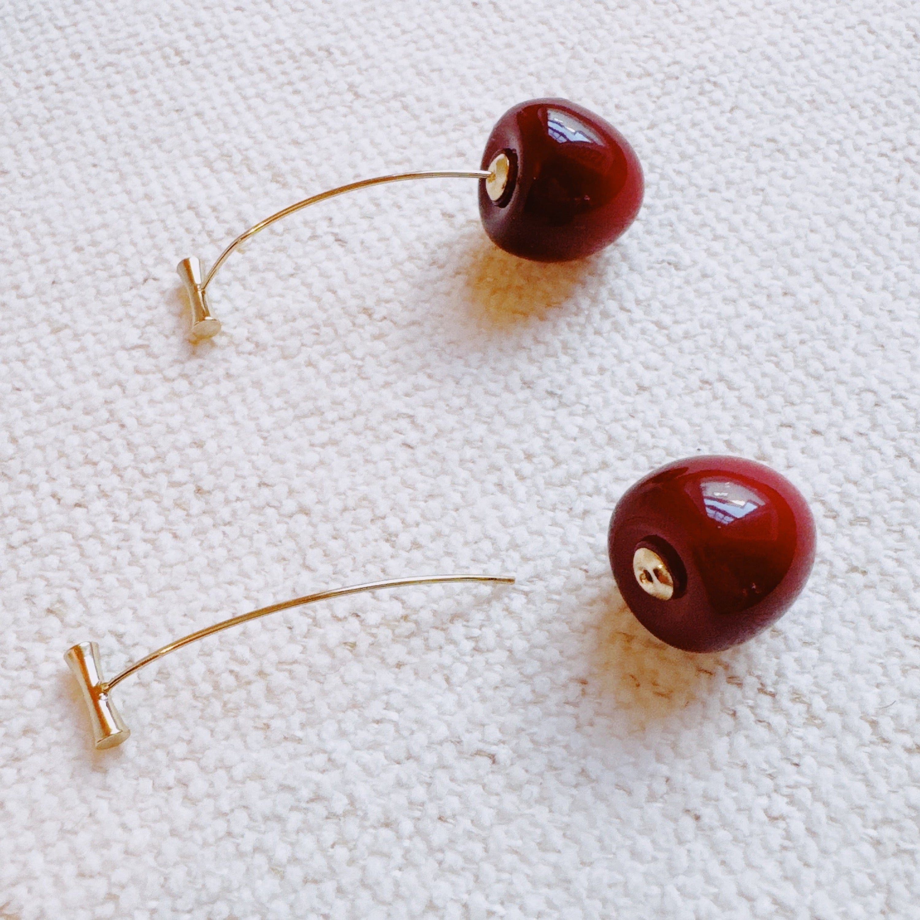 Sweet Cherry Drop Earrings