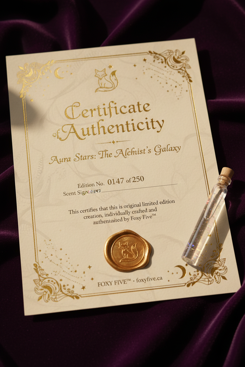 Aura Stars Certificate of Authenticity